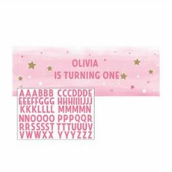 Party Animal Direct ONE LITTLE STAR GIRL PARTY BANNER