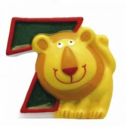 Party Animal Direct SAFARI LION NUMBER 7 CANDLE Animals