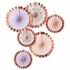 Party Animal Direct ROSE GOLD FOILED FAN DECORATIONS Baby Shower 2 Party Animal Direct ROSE GOLD FOILED FAN DECORATIONS Baby Shower