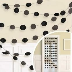 Party Animal Direct 6 DOT GARLAND - JET BLACK