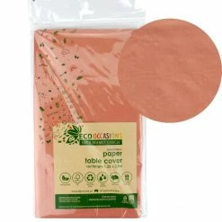 Party Animal Direct Table Cloths ROSE GOLD ECO BIODEGRADABLE PAPER TABLECLOTH