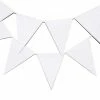 Party Animal Direct WHITE PENNANT BANNER