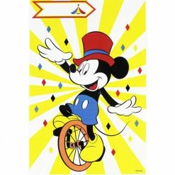 AMSCAN Disney Mickey Mouse Vintage Carnival Loot Bags - Pack Of 6