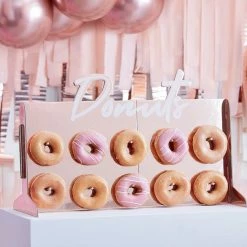 Party Animal Direct ROSE GOLD FOILED DONUT WALL
