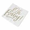 Ginger Ray OH BABY! BABY SHOWER NAPKINS