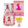 Party Animal Direct 1st Birthday One-derful 40 Piece Party Pack - Girl