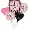 Party Animal Direct Valentines Day Paris Eiffel Tower Foil Pack