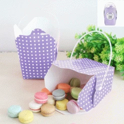 Party Animal Direct Party Boxes 4 Pack - Lavender Polka Dot