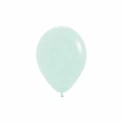 Party Animal Direct Plain Latex Balloons Pastel Matte Light Mint Green 30cm Latex Balloon (10 Pieces)