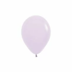 Party Animal Direct Plain Latex Balloons Pastel Matte Light Lilac 30cm Latex Balloon (10 Pieces)