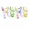 Party Animal Direct Rainbow Swirl Decorations (pack Of 12) 2 Party Animal Direct Rainbow Swirl Decorations (pack Of 12)