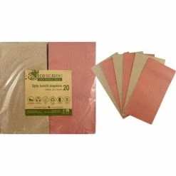 Alpen Eco Range Napkins Lunch 1/8 Fold Metallic RoseGold & Kraft P20