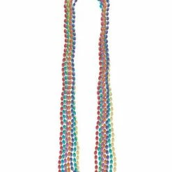Party Animal Direct Rainbow Metallic Necklaces (8 Pack)