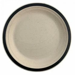 Alpen Sugarcane Dinner Plates 230mm Black P10 Eco Range