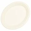 Alpen Sugarcane Oval Plates 325x260mm White 10 Pack Eco Range