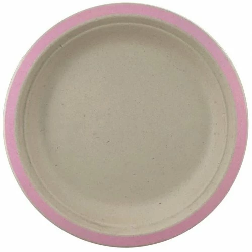 Alpen Sugarcane Lunch Plates 180mm Light Pink 10 Pack 3 Alpen Sugarcane Lunch Plates 180mm Light Pink 10 Pack