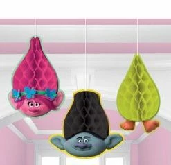 Party Animal Direct Trolls Honeycomb Decorations